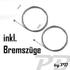 Fahrrad V-Brake Alu Bremsenset Felgenbremse HR VR Komplett Satz Bremshebel Züge