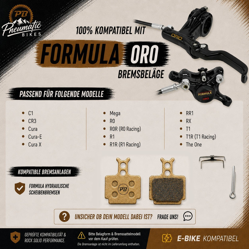 PB Bremsbeläge für Formula Mega RX The one R0 T1 R1 C1 RR1 CR3 Racing