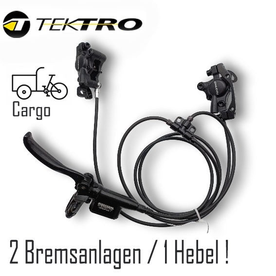 Tektro HD-T525 Scheibenbremsensatz Vorne 1000mm - 2 Bremsen Lastenfahrrad ebike
