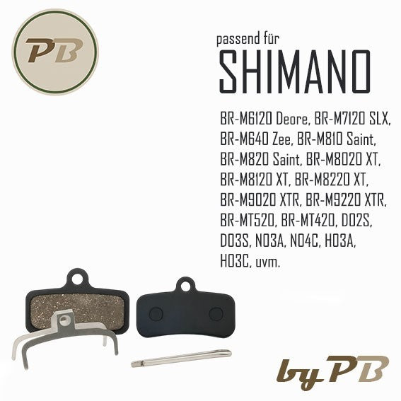Bremsbeläge passend für Shimano D01 / D02 / D03S Bremsbelag - Y1XM98010 - XT8020