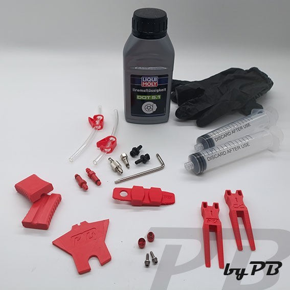 XXL Entlüftungskit für Sram Bremsen Service Kit inkl DOT 5.1 Guide, Code, XO, XX