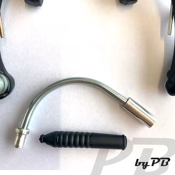 Fahrrad V-Brake Alu Bremsenset Felgenbremse HR VR Komplett Satz Bremshebel Züge