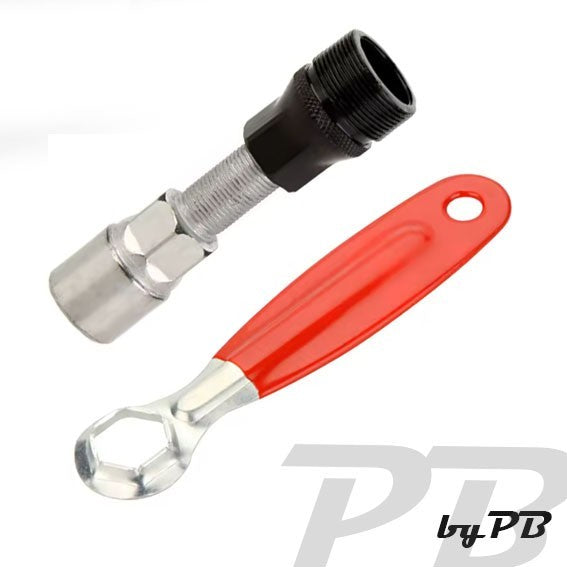 Fahrrad Kurbelabzieher Abzieher + Tretlager Entferner Spanner Reparatur Werkzeug