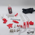Entlüftungskit für alle Marken Fahrrad Bremsen Bleed Service Kit inkl Mineralöl