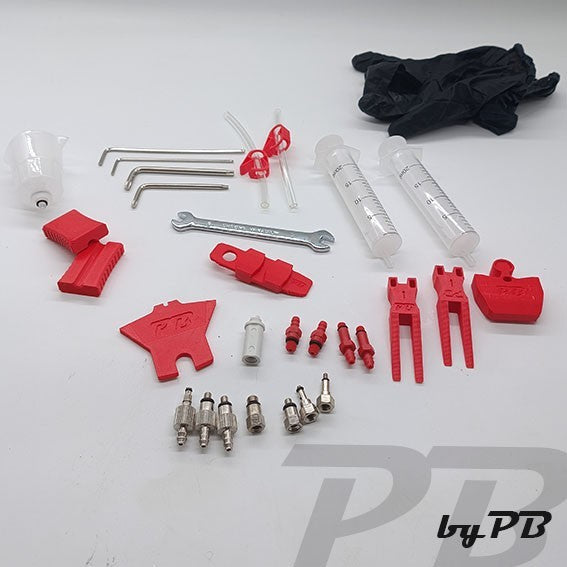Entlüftungskit für alle Marken Fahrrad Bremsen Bleed Service Kit inkl Mineralöl