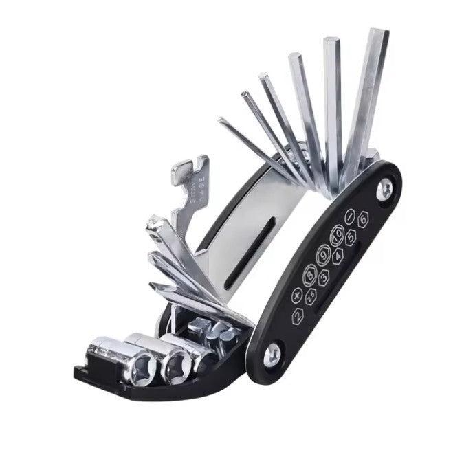 16 in 1 Fahrradwerkzeug Multitool Fahrrad Reparatur Werkzeug-Set für unterwegs