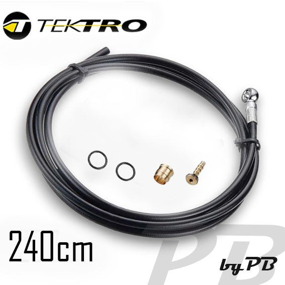 Tektro Leitung Bremse 240cm Dorado / Dash Carbon / Auriga mit Banjo Olive+Pin