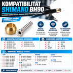 4x Olive und Insert-Pin passend für Shimano SM-BH90 Hydraulikleitung K-SMBHD1030