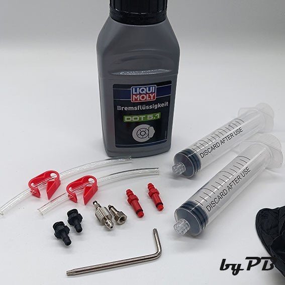 XXL Entlüftungskit für Sram Bremsen Service Kit inkl DOT 5.1 Guide, Code, XO, XX