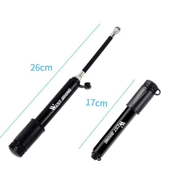 Mini Fahrrad Handpumpe Pumpe Dunlop Ventil Schrader Presta / MTB Rennrad  Gravel