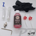 Entlüftungskit für Zoom Bremsen Service Kit inkl. Mineralöl + Handschuhe