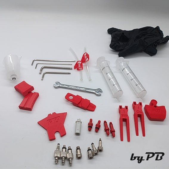 Entlüftungskit für alle Marken Fahrrad Bremsen Bleed Service Kit inkl Mineralöl