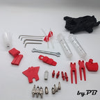 Entlüftungskit für alle Marken Fahrrad Bremsen Bleed Service Kit inkl Mineralöl