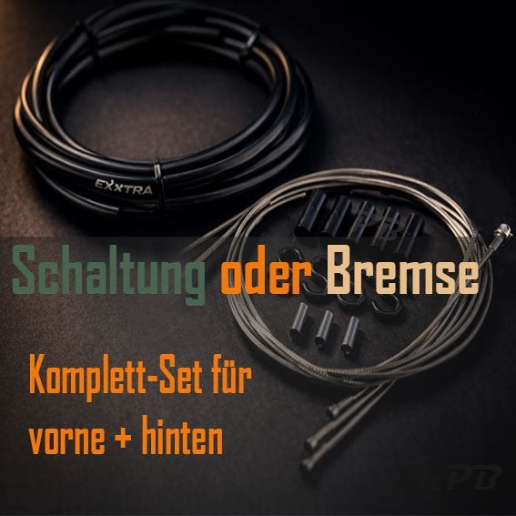 Bremse Bowdenzug Bremszug Außenhülle Bremszugset Innen+Außenzug Fahrrad 200cm