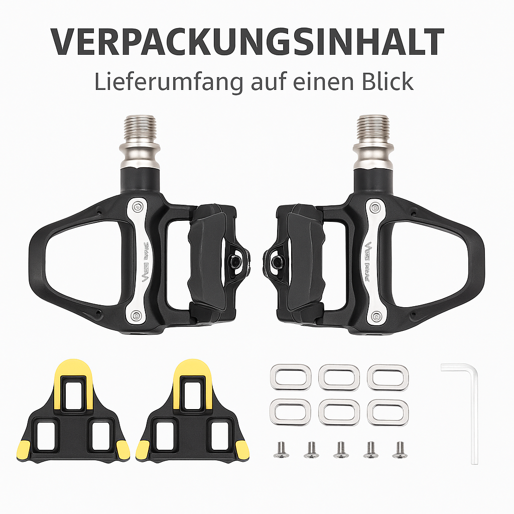Rennrad Klickpedale vergleichbar mit Shimano SPD-SL 105 PD-R7000 SH11 6° Cleats