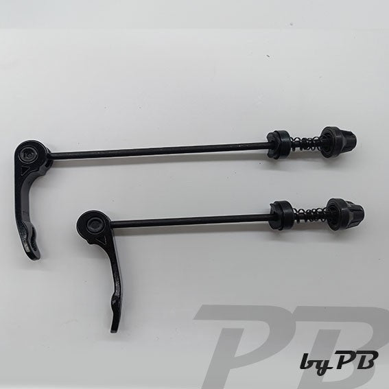 Fahrrad Schnellspanner Set  für Hohlachsen mit Alu Hebel 100 u. 130-135 mm Achse