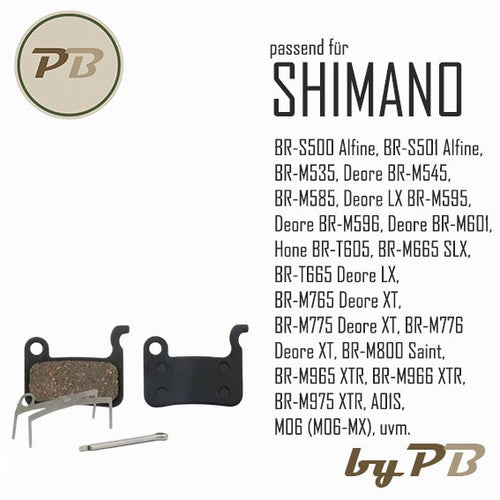 Bremsbeläge passt für Shimano A01S XT XTR SLX Hone LX Deore Alfine M665 2-Kolben