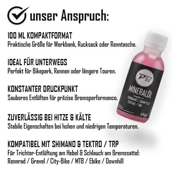 Entlüftungskit für Tektro Bremsen Service Kit ink Mineralöl Gemini/Auriga/Dorado