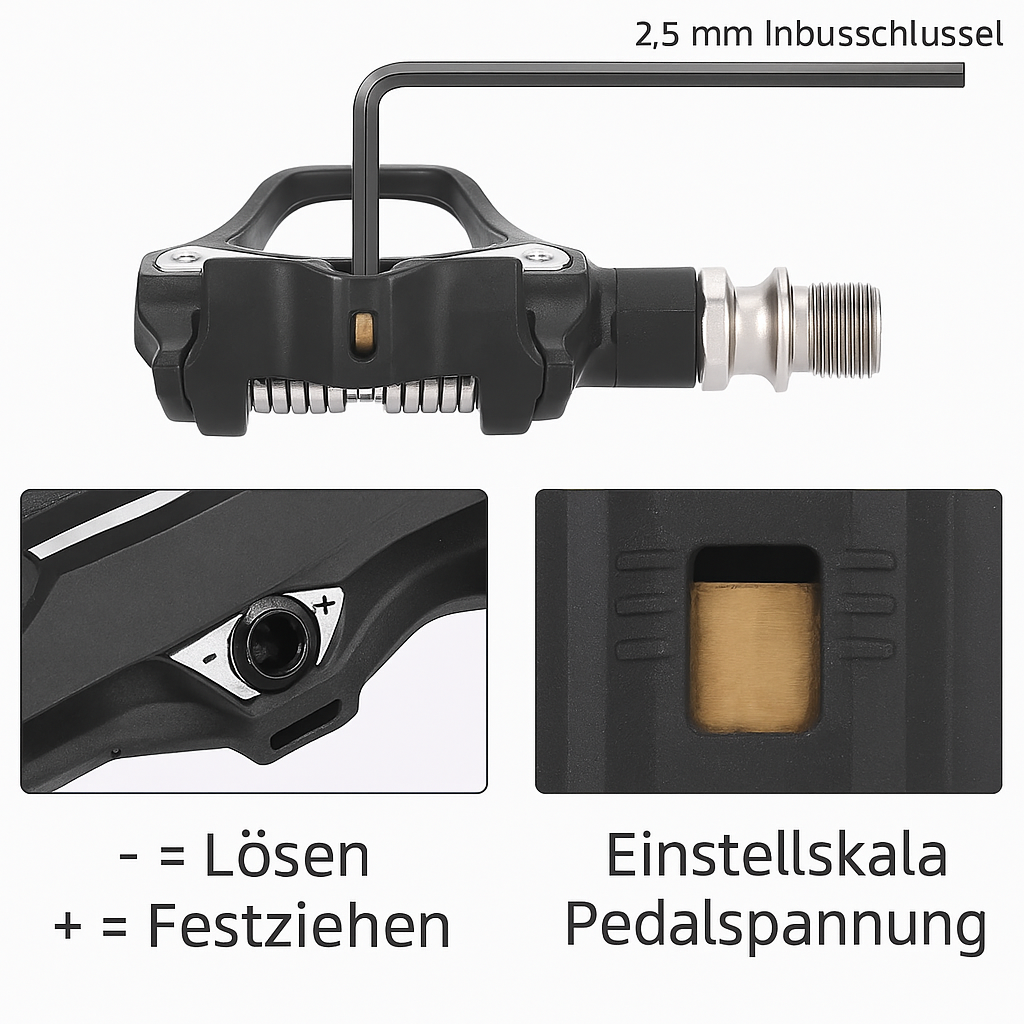 Rennrad Klickpedale vergleichbar mit Shimano SPD-SL 105 PD-R7000 SH11 6° Cleats