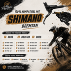 PB Bremsbeläge für Shimano D02S D03S | MT420 MT520 Deore M6120 Saint M820 Zee