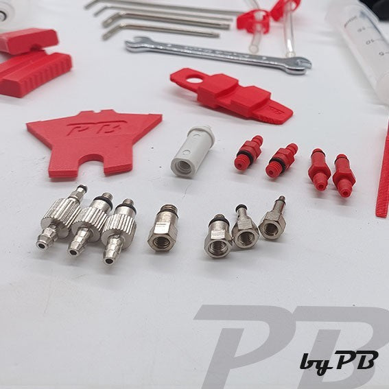Entlüftungskit für alle Marken Fahrrad Bremsen Bleed Service Kit inkl Mineralöl